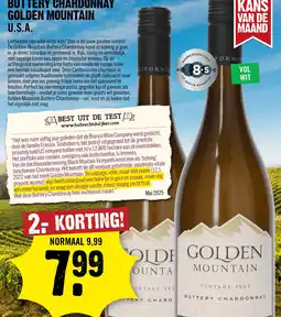 Dirck 3 Buttery chardonnay Golden mountain aanbieding