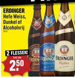 Dirck 3 Erdinger Hefe Weiss, Dunkel of Alcoholvrij aanbieding
