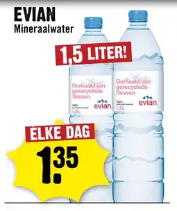 Dirck 3 Evian Mineraalwater aanbieding