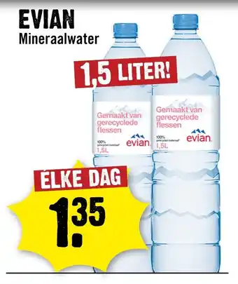 Dirck 3 Evian Mineraalwater aanbieding
