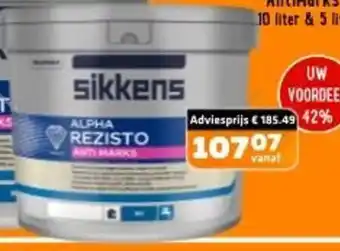 De voordeelmarkt Sikkens Rubbol Rezisto AntiMarks aanbieding