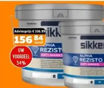 De voordeelmarkt Sikkens Rubbol Rezisto AntiMarks aanbieding