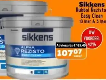 De voordeelmarkt Sikkens Rubbol Rezisto Easy Clean aanbieding