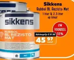 De voordeelmarkt Sikkens Rubbol BL Rezisto Mat aanbieding