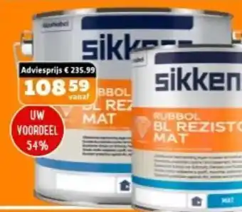 De voordeelmarkt Sikkens Rubbol BL Rezisto Mat aanbieding