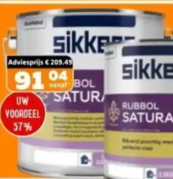 De voordeelmarkt Sikkens Rubbol Satura aanbieding
