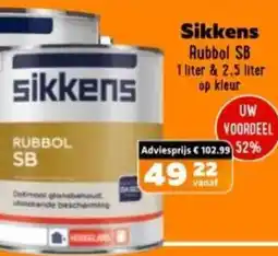 De voordeelmarkt Sikkens Rubbol SB aanbieding