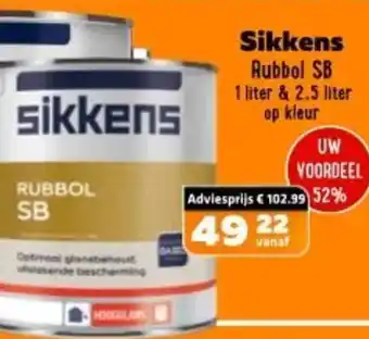 De voordeelmarkt Sikkens Rubbol SB aanbieding
