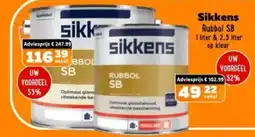 De voordeelmarkt Sikkens Rubbol SB aanbieding
