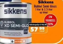 De voordeelmarkt Sikkens Rubbol Semi Gloss aanbieding
