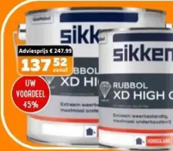 De voordeelmarkt Sikkens Rubbol Semi Gloss aanbieding