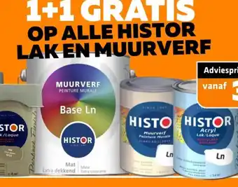 De voordeelmarkt Op alle histor lak en muurverf aanbieding