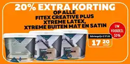 De voordeelmarkt Op alle fitex creative plus xtreme latex, xtreme buiten mat en satin aanbieding
