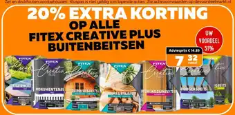 De voordeelmarkt Op alle fitex creative plus buitenbeitsen aanbieding