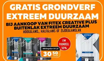 De voordeelmarkt Bij aankoop van fitex creative plus buitenlak extreem duurzaam aanbieding