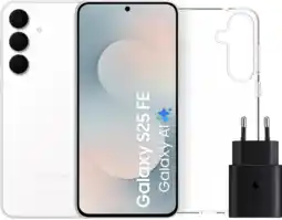 Coolblue Samsung Galaxy S25 FE 128GB Wit 5G + Accessoirepakket aanbieding