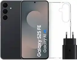 Coolblue Samsung Galaxy S25 FE 128GB Zwart 5G + Accessoirepakket aanbieding