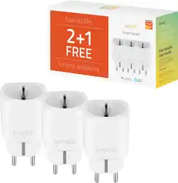 Coolblue Hombli Slimme Stekker Wit 3-Pack aanbieding