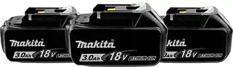 Coolblue Makita BL1830B LXT 18V 3,0Ah accu 3-pack aanbieding