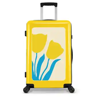 ANWB Bhppy Tulip Reiskoffer 65cm Geel aanbieding
