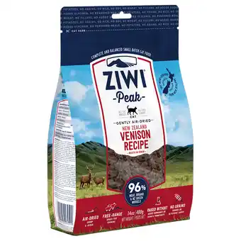 Zooplus 4x400g Hert Ziwi Peak Air Dried Kattenvoer droog aanbieding