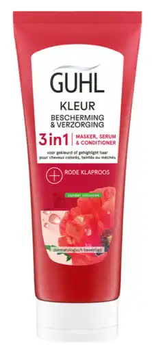 De Online Drogist Guhl Kleur 3-in-1 Masker Serum & Conditioner Rode Klaproos aanbieding