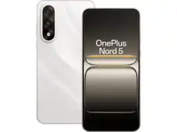 MediaMarkt ONEPLUS Nord 5 256GB 8GB Marble Sands - 256 GB Wit aanbieding