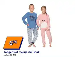 Action Jongens of meisjes huispak aanbieding