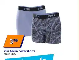 Action Ziki heren boxershorts aanbieding