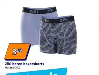Action Ziki heren boxershorts aanbieding