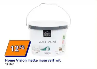 Action Home Vision matte muurverf wit aanbieding