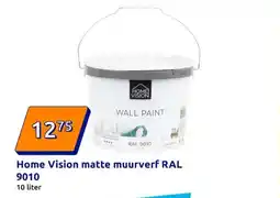 Action Home Vision matte muurverf RAL 9010 aanbieding