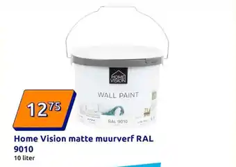 Action Home Vision matte muurverf RAL 9010 aanbieding