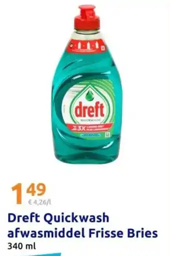 Action Dreft Quickwash afwasmiddel Frisse Bries aanbieding