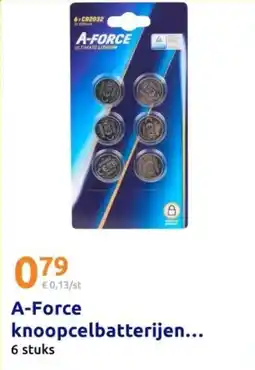 Action A-Force knoopcelbatterijen aanbieding