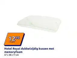 Action Hotel Royal dubbelzijdig kussen met memoryfoam aanbieding