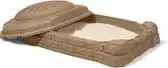 Praxis Step2 Naturally Playful Zandbak 111cm kunststof Bruin zitjes aanbieding