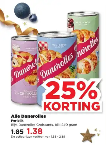 PLUS Alle Danerolles 240 gram per blik aanbieding