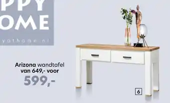 Happy@Home Arizona wandtafel aanbieding