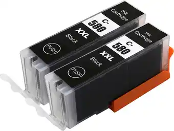 Bol.com Inktcartridge geschikt voor Canon 580 - 2x zwart cartridge aanbieding