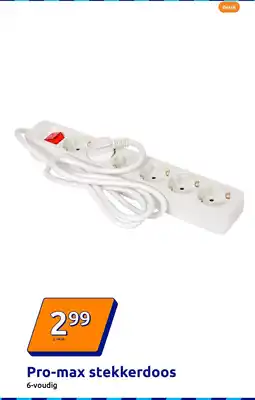 Action Pro-max stekkerdoos aanbieding