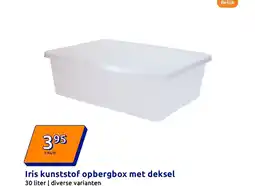 Action Iris kunststof opbergbox met deksel aanbieding