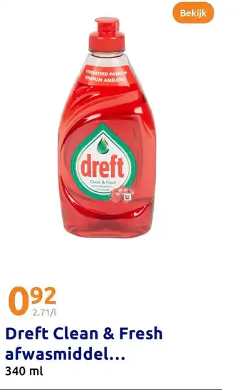 Action Dreft Clean & Fresh afwasmiddel aanbieding