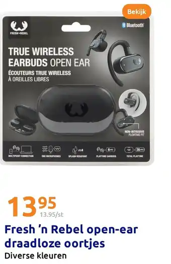 Action Fresh 'n Rebel open-ear draadloze oortjes aanbieding