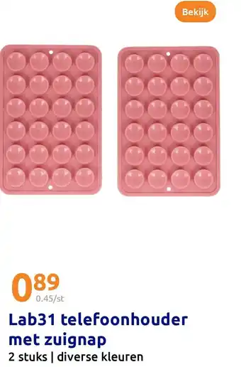 Action Lab31 telefoonhouder met zuignap aanbieding