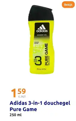 Action Adidas 3 in 1 douchegel Pure Game aanbieding