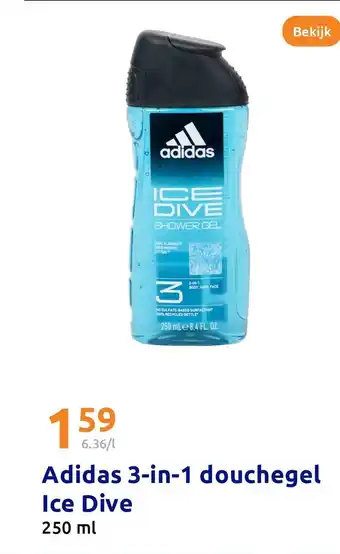 Action Adidas 3 in 1 douchegel Ice Dive aanbieding