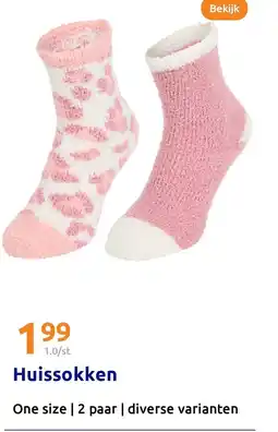 Action Huissokken aanbieding