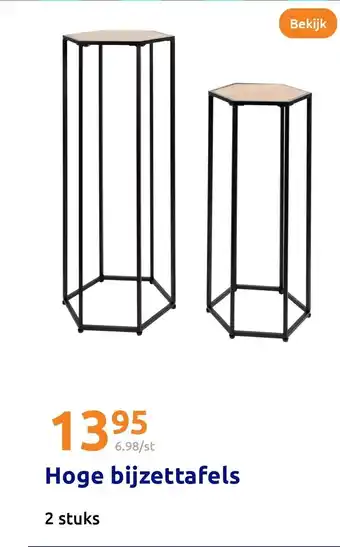 Action Hoge bijzettafels aanbieding