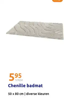 Action Chenille badmat aanbieding